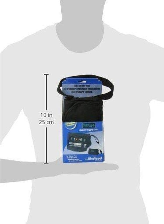 ميديكول قلم ميديكول بلس، حافظة مريحة قابلة للتركيب مع عبوة جل كبيرة لمرضى السكري | قلم بلس أسود - Image 3